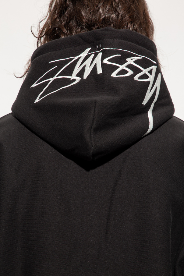 Stussy smooth stock applique on sale hoodie